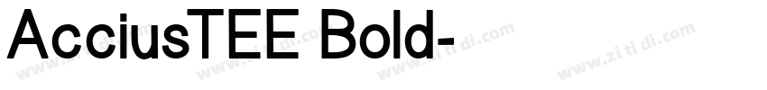 AcciusTEE Bold字体转换